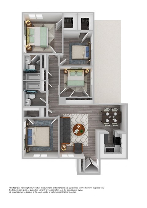 Four Bedroom Floorplan at Villa Esperanza